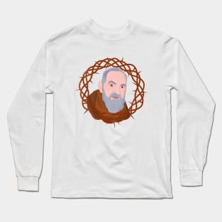 Saint Pius of Pietrelcina Padre Pio Long Sleeve T-Shirt